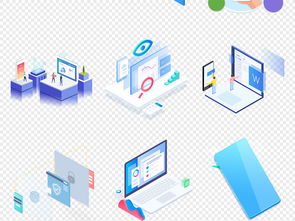 50款藍色互聯(lián)網2.5D云大數據商務海報素材合集 高效辦公的視覺利器